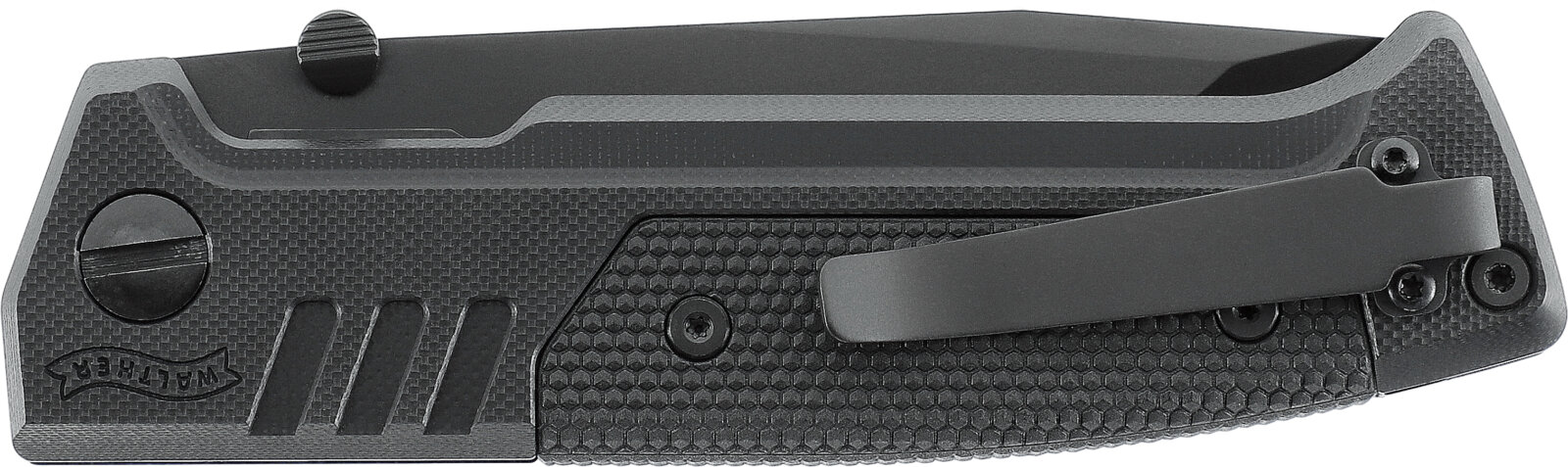 Walther Klappmesser PDP Tanto Black Wellenschliff