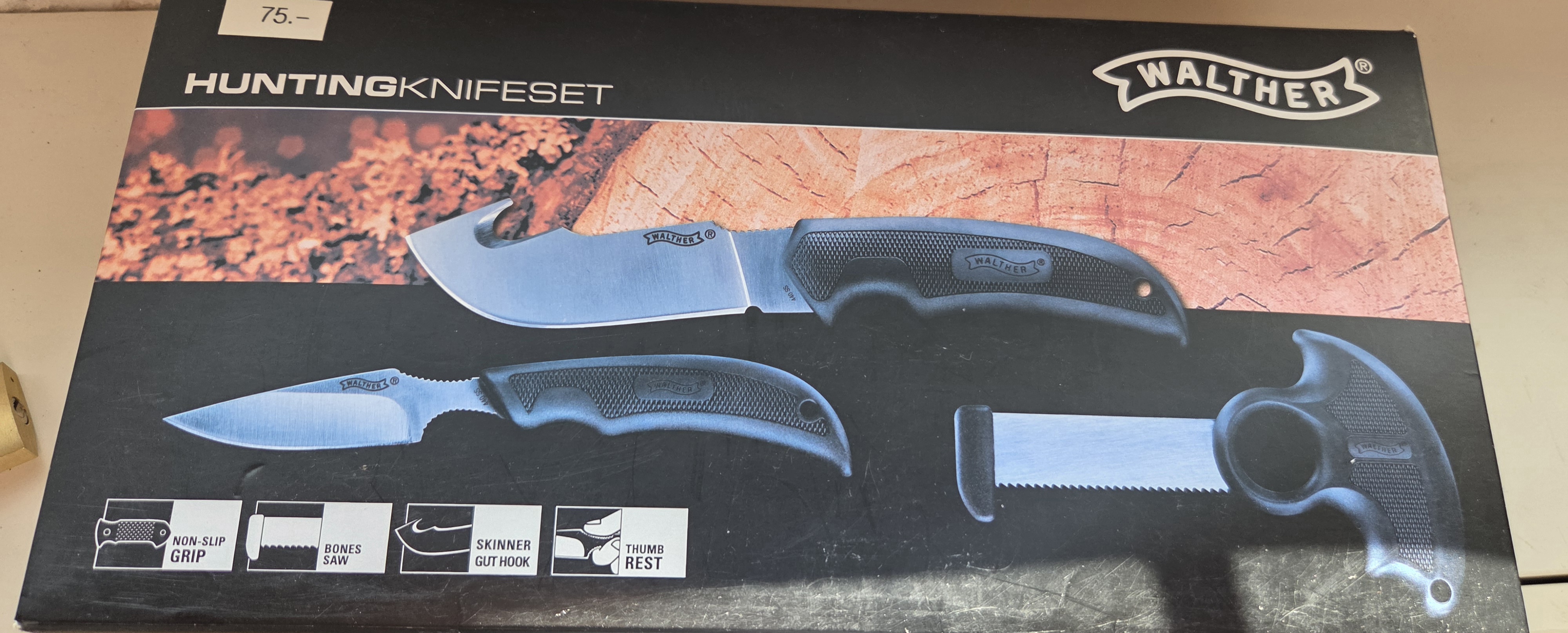 Jagdmesser-Set Walther Hunter Set mit 2 Messern, Knochensäge und Etui