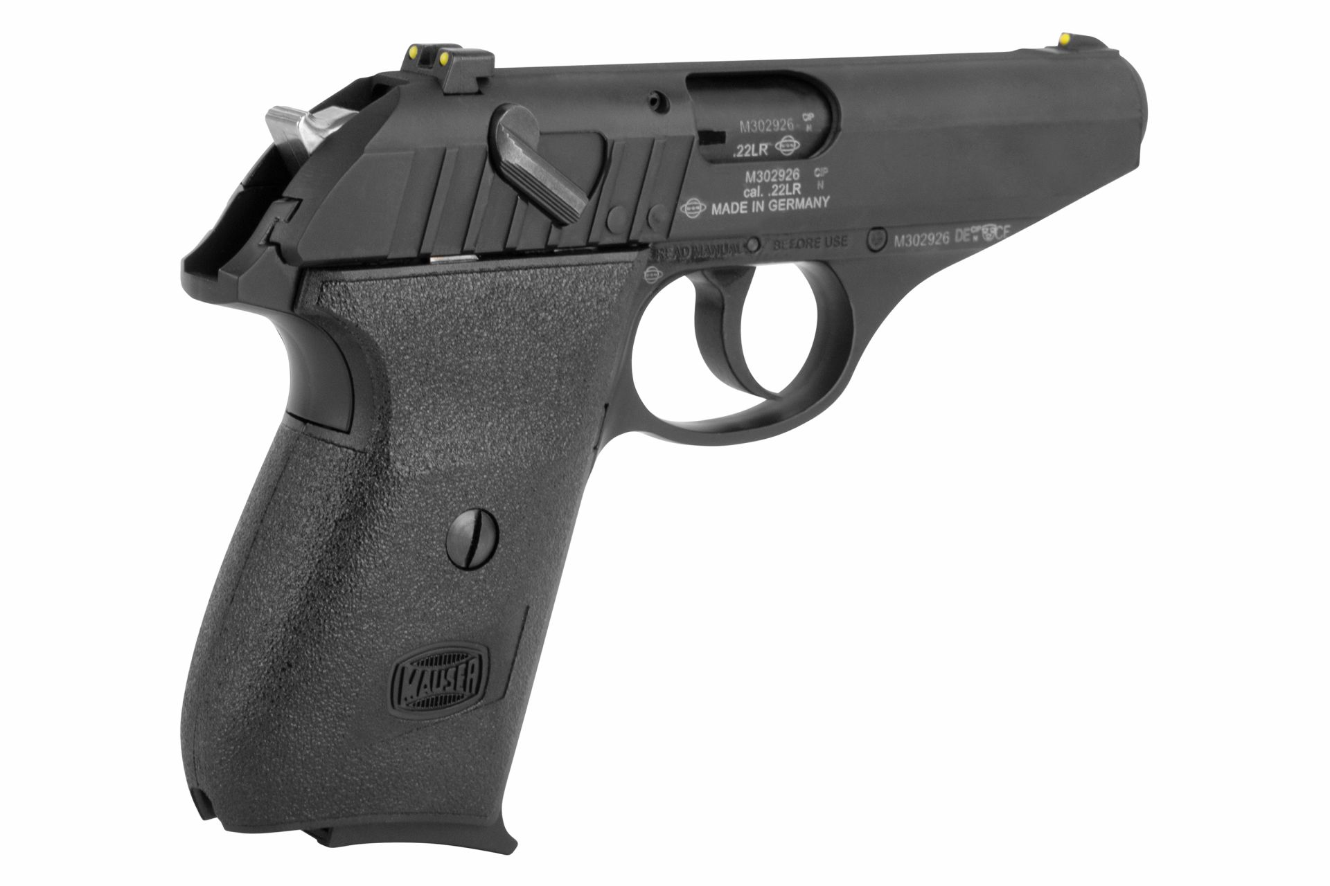 Pistole Mauser HSR Kal. .22LR, schwarz