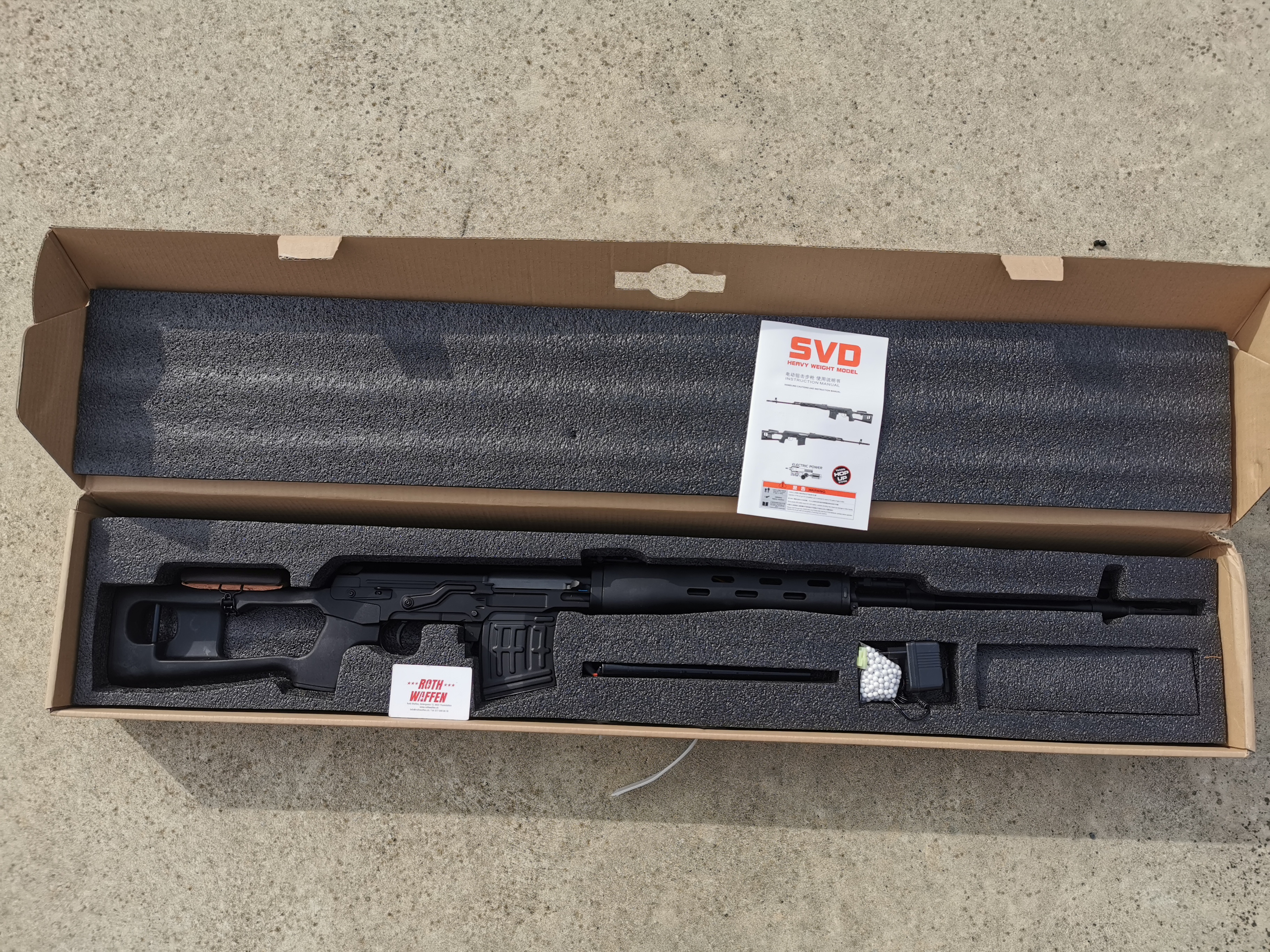 Airsoft A&K Dragunov SVD AEG, Kaliber: 6.0 GBB