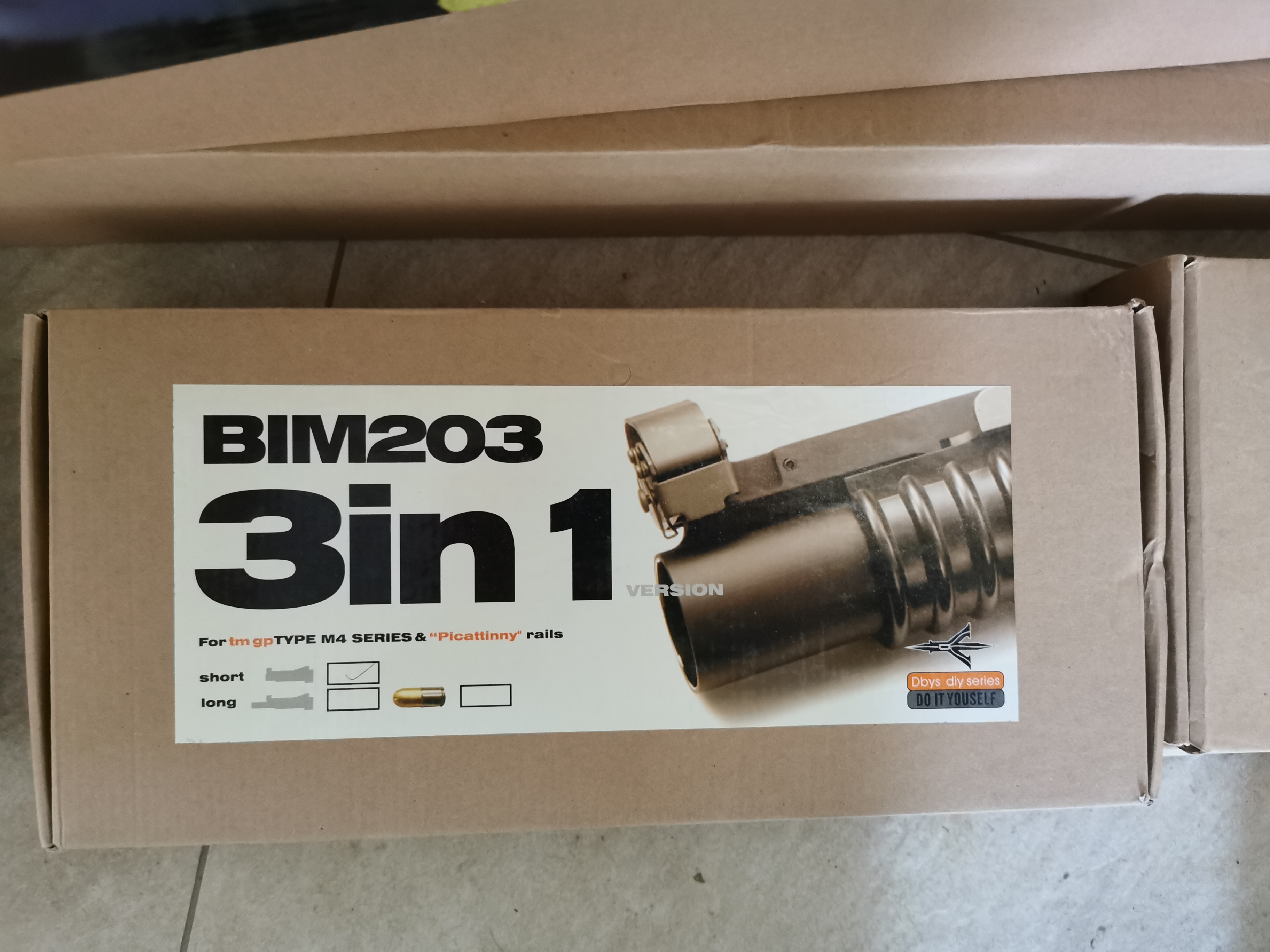 Airsoft Granatwerfer BIM 203 3 in 1 Typ M4 Series 