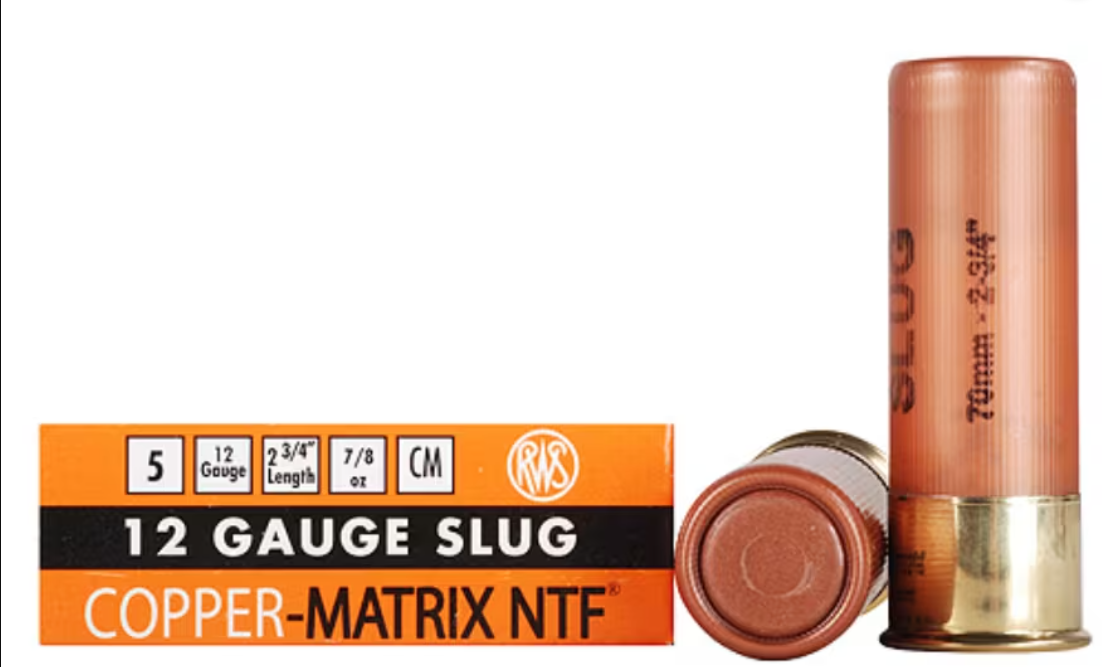 RWS Ammo 12/70 Frangible SX Copper -  Matrix Slug