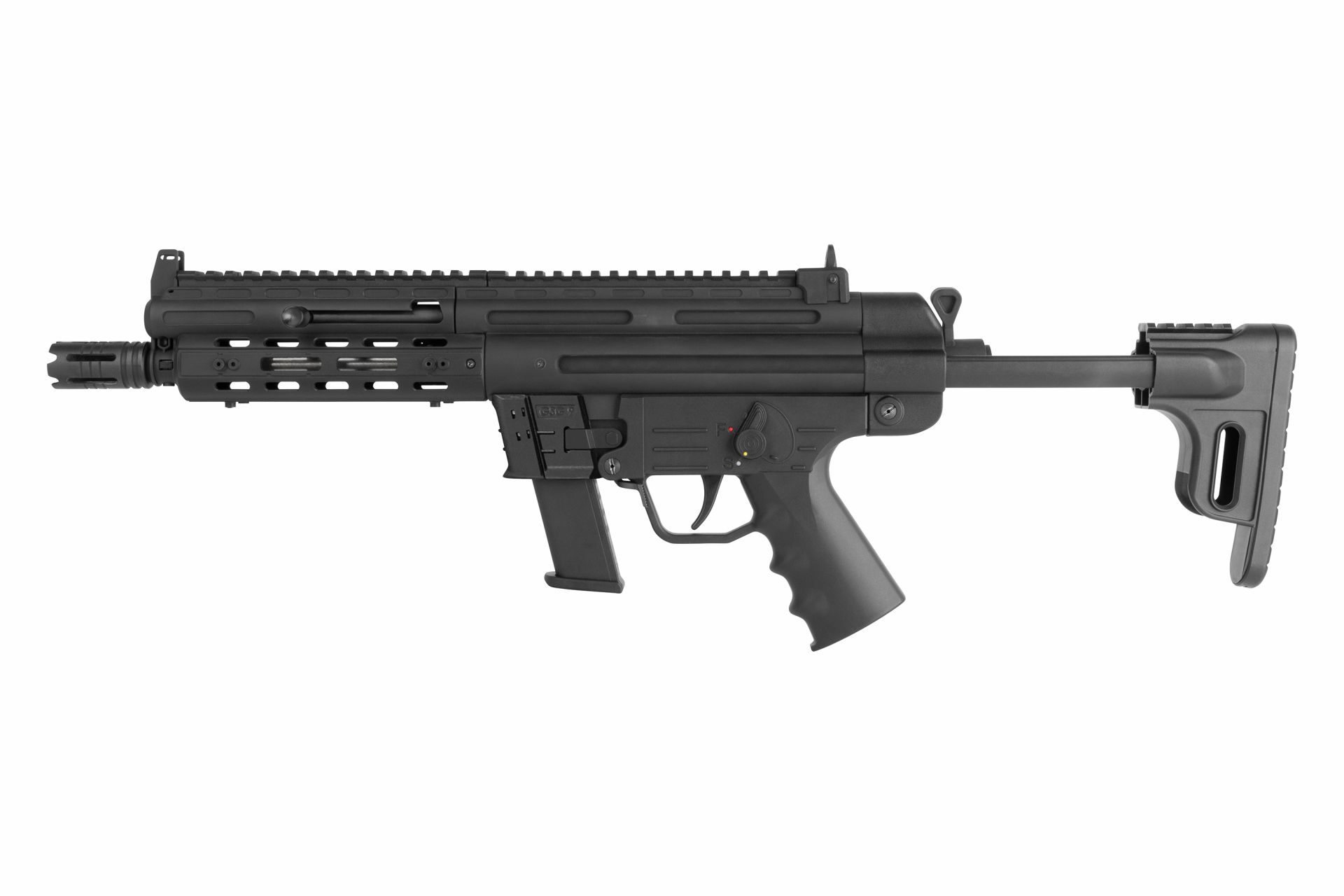 GSG-9 Telescopic Kal. 9mm Para, 10 Schuss, 7,5" Lauf (Gesamtlänge: 565 - 715 mm)