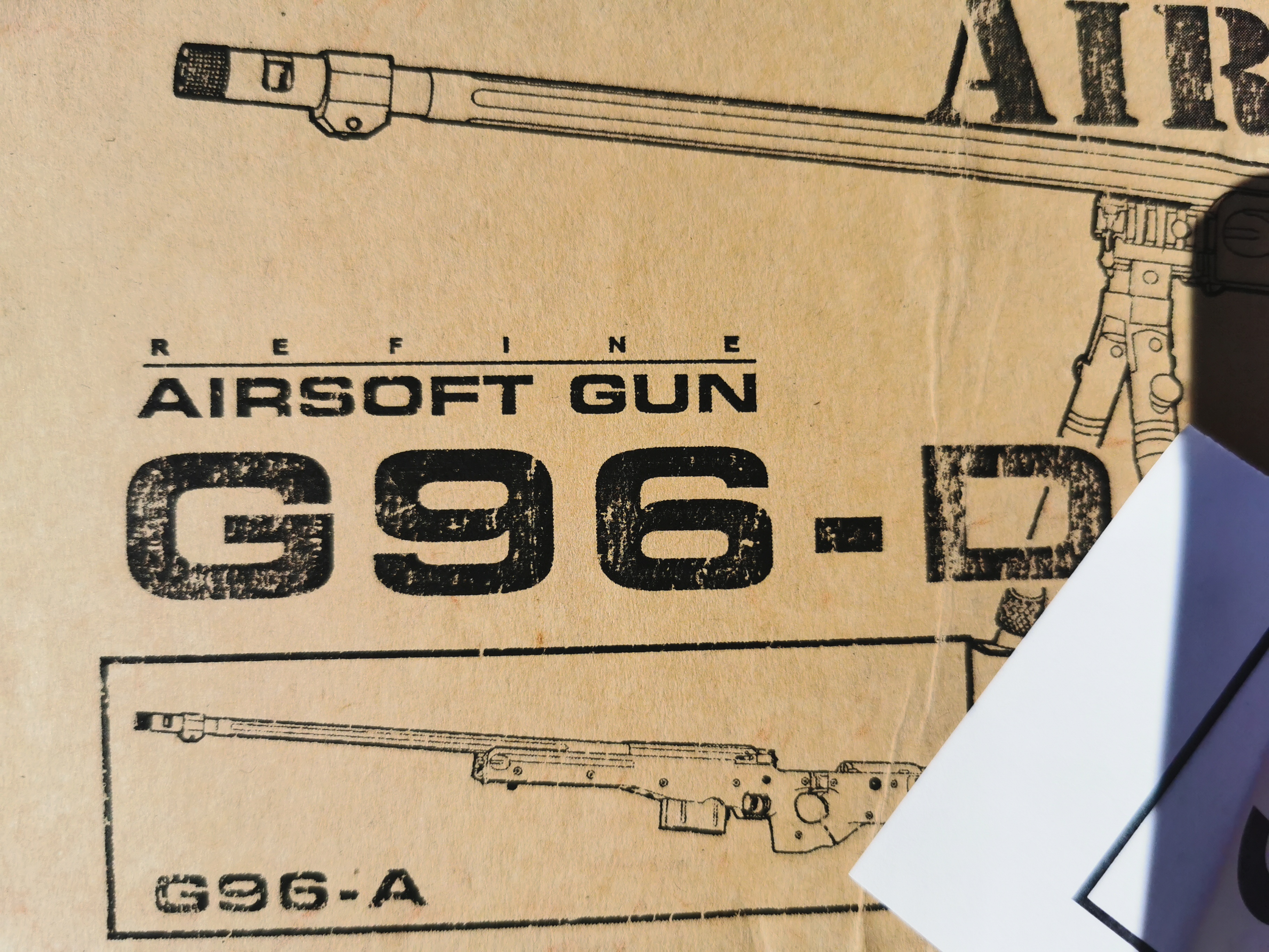Airsoft Gewehr China AW L96 OD GAS / 1175/ Typ G-96 D