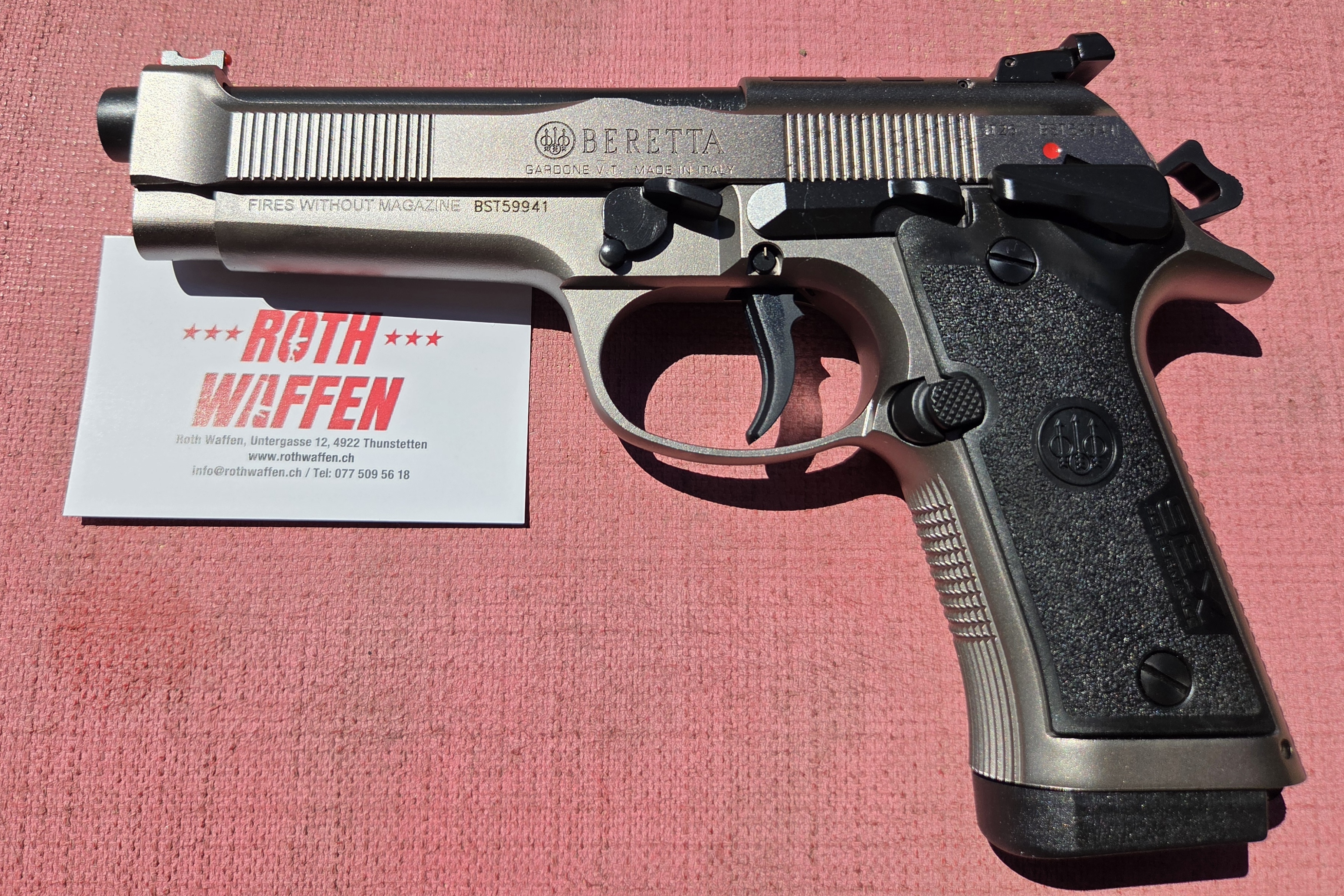 Set mit Pistole Beretta 92X Performance Defensive Optic Ready  9x19, SA/DA, 15-rds, Burris Fastfire 3 und Base Kit