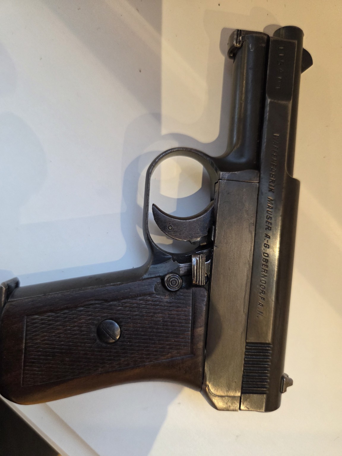 Occasion Pistole Mauser Modell 1910/14, Kaliber 6,35 Browning – Seriennummer 115401 in gutem Zustand