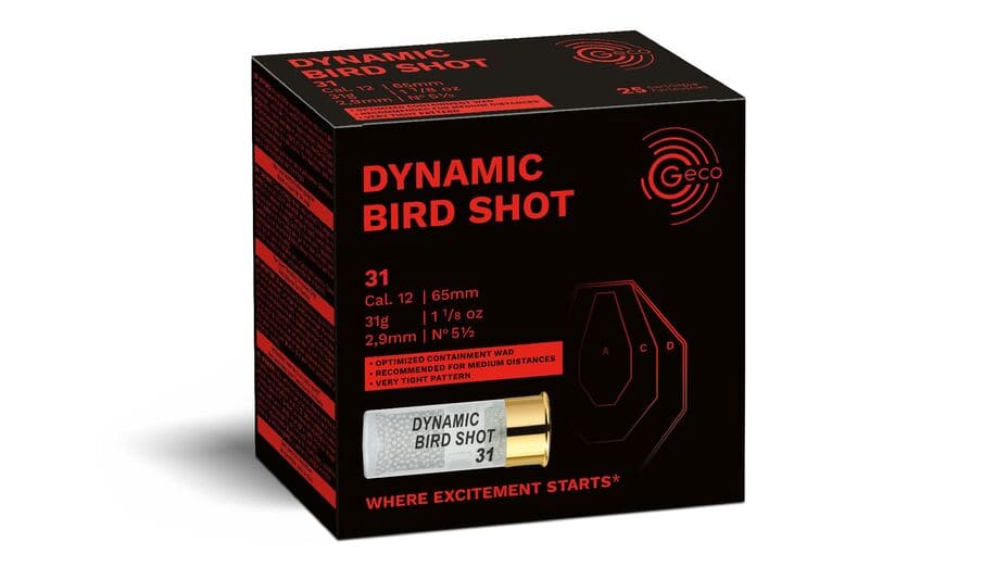 Dynamic Bird Shot 31 GECO  Kaliber 12/65 Grösse 2,9 mm