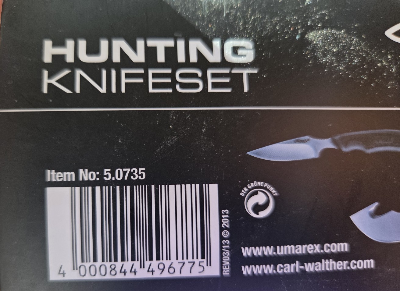 Jagdmesser-Set Walther Hunter Set mit 2 Messern, Knochensäge und Etui