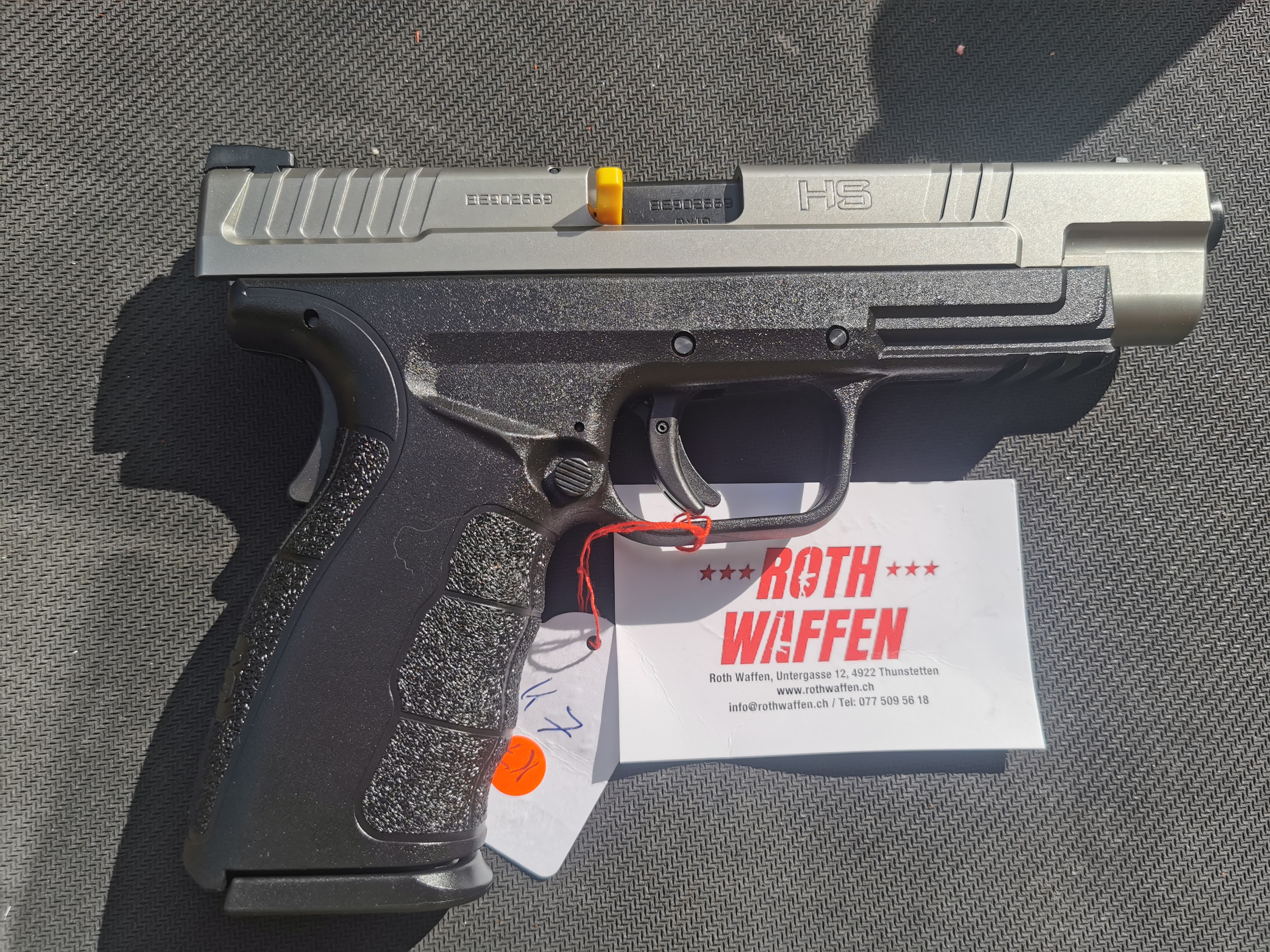 Pistole  HS-9 G2 Tactical 5.0 SS 9 mm Para, 16 Schuss