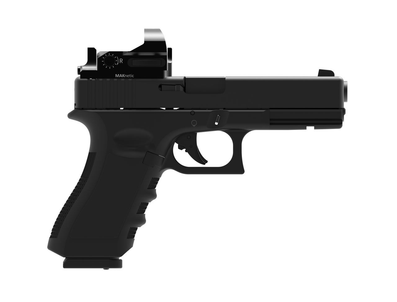 MAKnetic CS hohe Ausführung für Glock 17,19 inklusive MAKDot SH