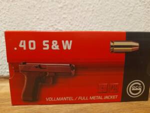 Pistolenmunition GECO: GECO .40 S&W Full Metal Jacket Flat Nose 11,7 g