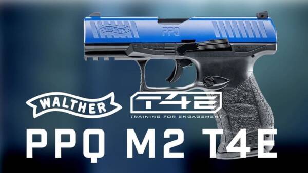 Walther CO-2 Trainingspistole T4 PPQ M2 Kaliber .43, blau