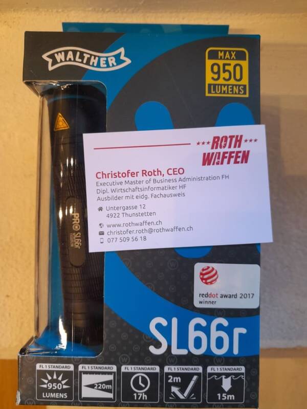 Walther Taschenlampe Pro SL66r, 950 Lumen