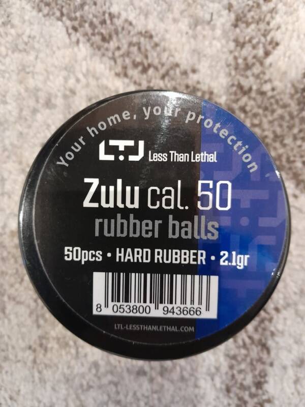 Less Than Lethal ZULU Rubberball Klaliber .50
