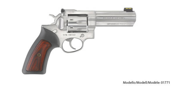 Ruger Revolver DA, GP100, Kaliber .357 Magnum, Satin Stainless, 4.20"