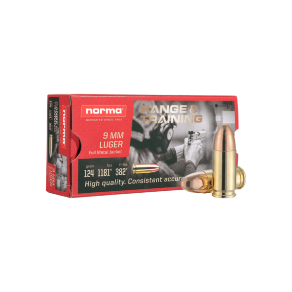 Norma 9mmPara Munition VM 8,0G 124GR
