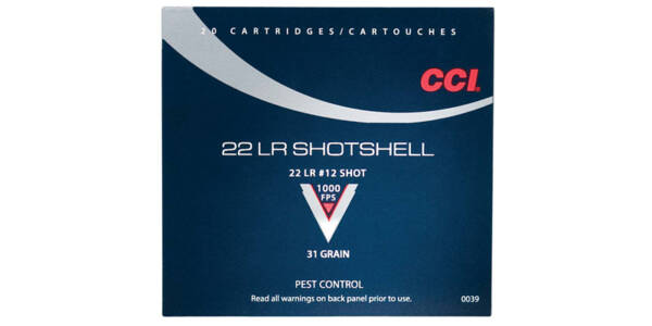 CCI Kaliber 22LR SHOTSHELL (Schrottpatronenladung)