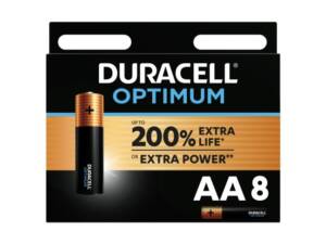 Batterie Duracell Optimum AA 8 Stück