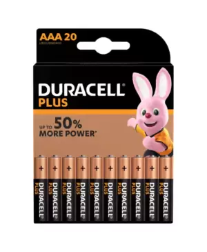 Duracell Plus AAA Batterien 20 Stück
